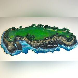 The Danbury Mint 1995 Legendary Golf Holes The 16th at‎ Kauai Lagoons